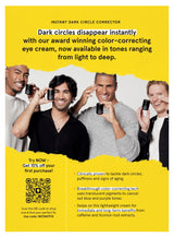 Instant dark circle insert back