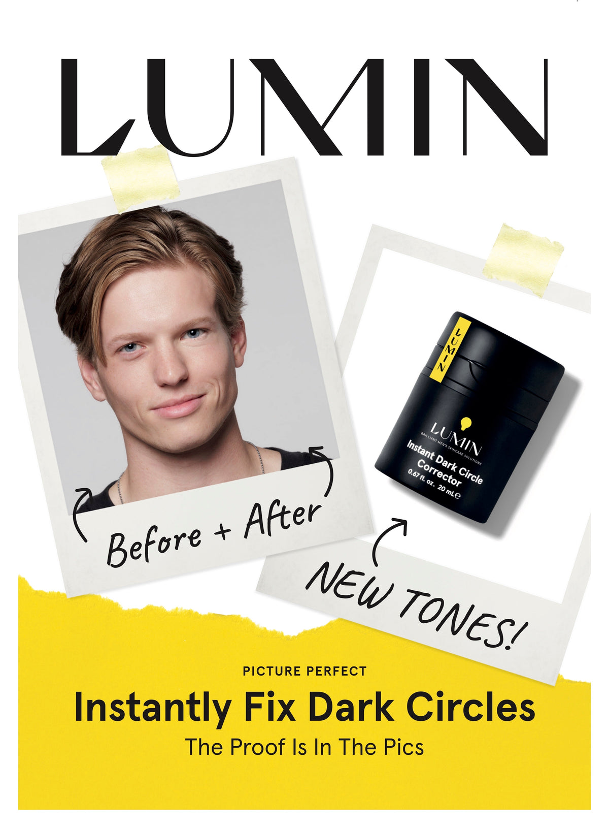 Instant dark circle insert front