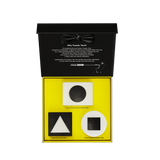 Luxury detox body, face, and shampoo bars set with bamboo charcoal for deep cleansing, exfoliation, and natural skincare.